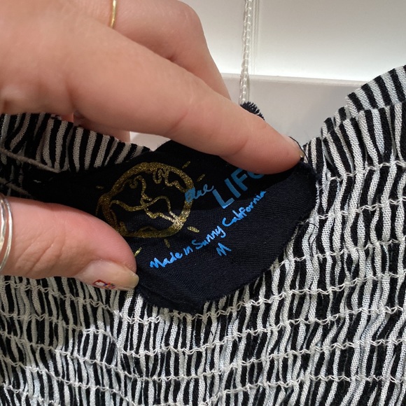 Blue Life Navy Striped Jumpsuit - Picture 5 of 5